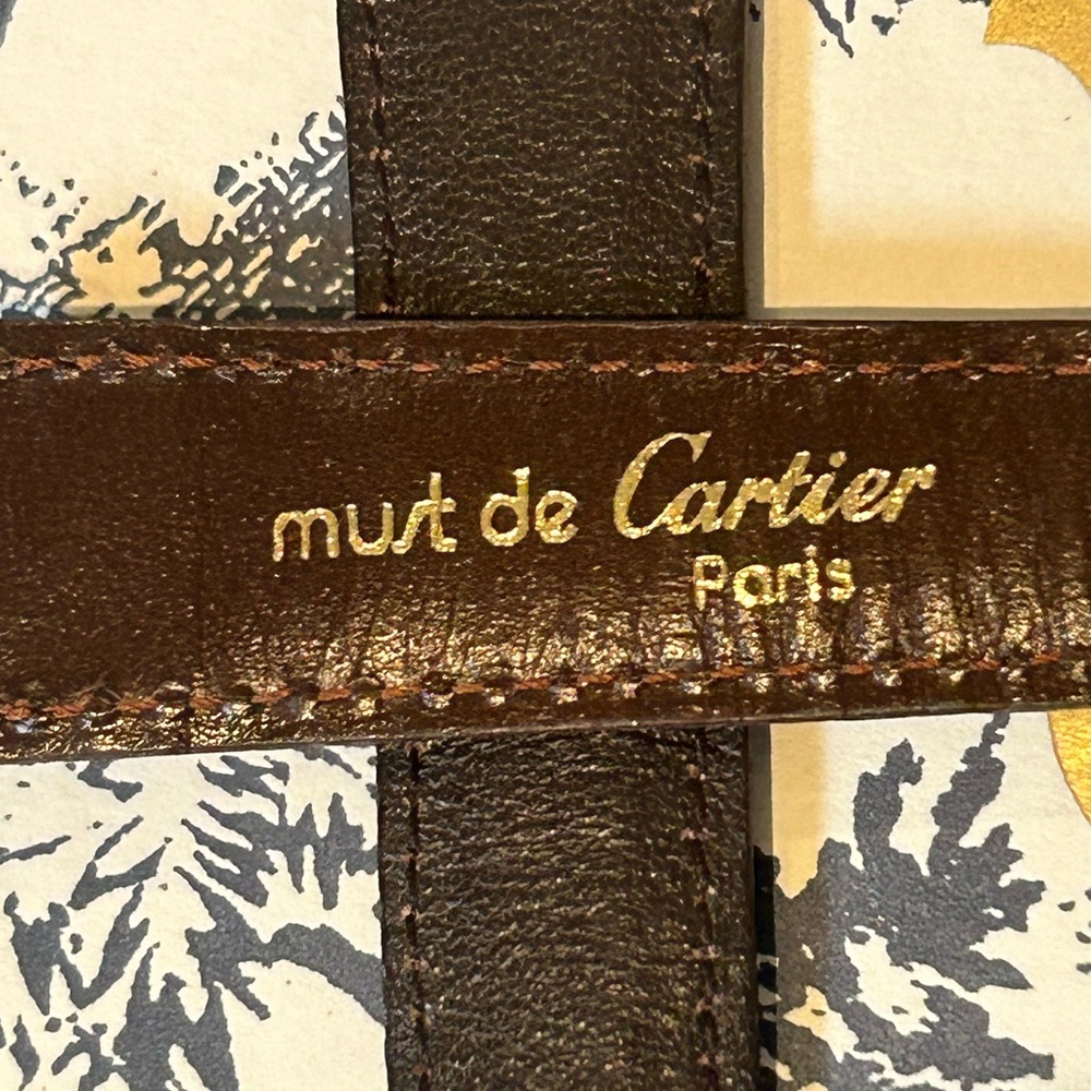 Cartier Brown lizard Leather Watch Strap